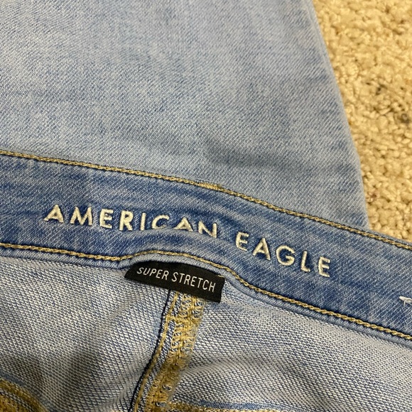 American Eagle Super Stretch Jegging Size 8R Light Wash Skinny Jeans - Picture 2 of 7